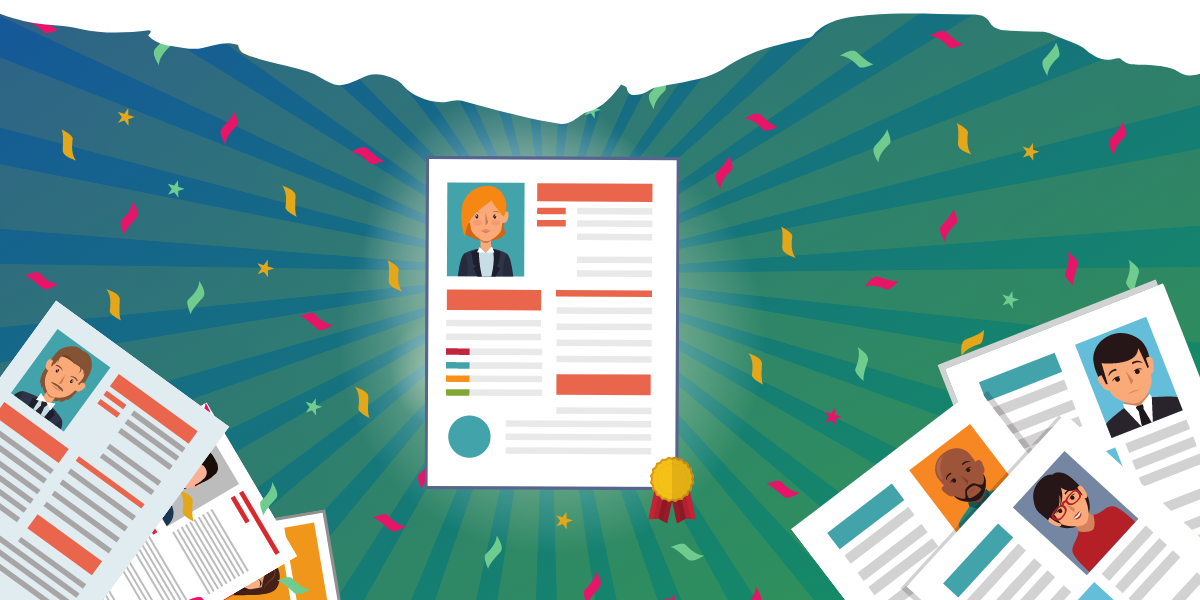 Illustration meilleur CV sous forme de bannière