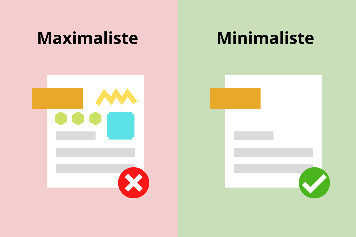 Les meilleurs CV sont minimalistes Les meilleurs CV sont minimalistes