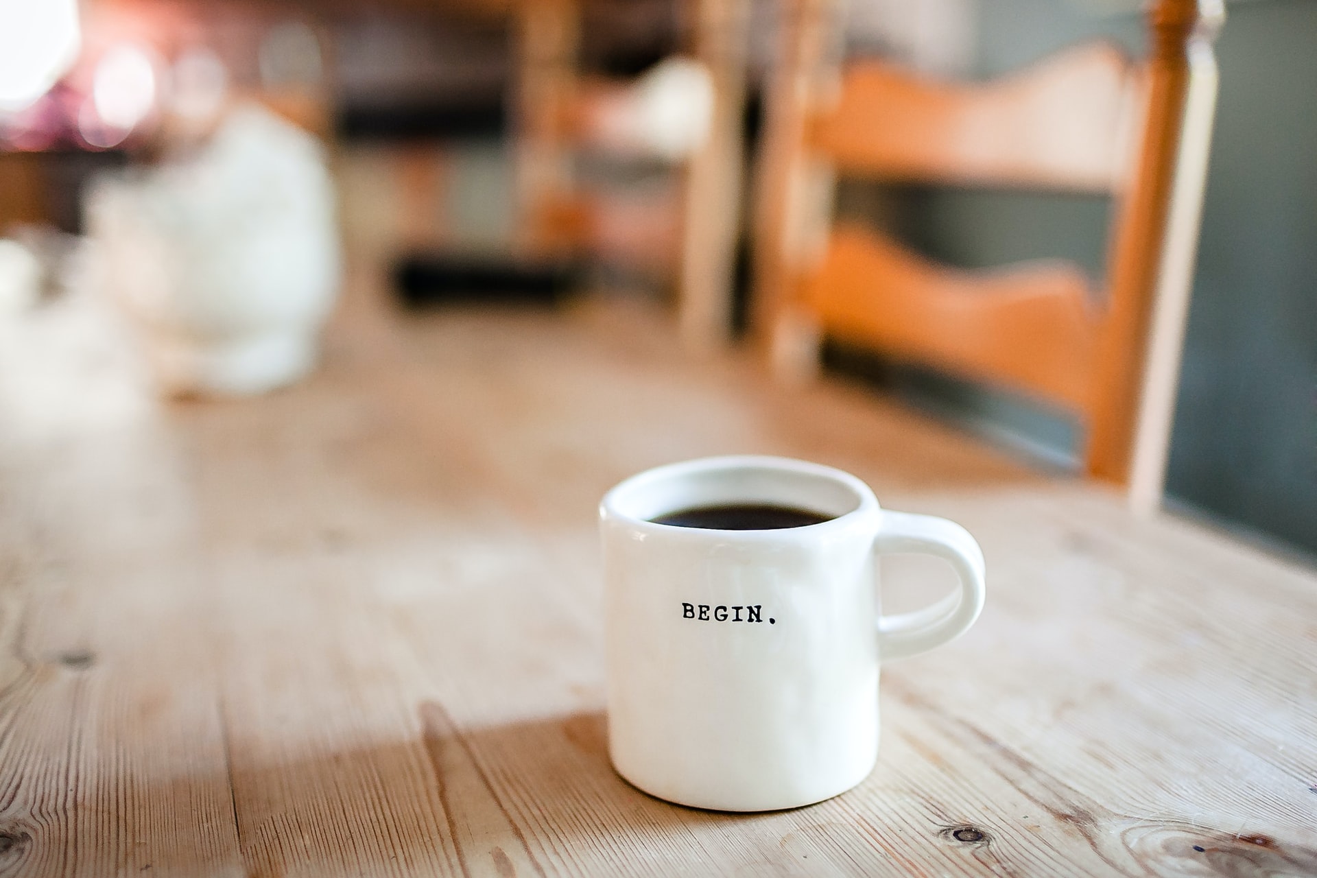Tasse café pour se motiver le matin